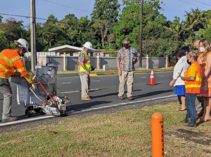 IW Safety Improvements (Striping and Marking) Project Start, February 7, 2022